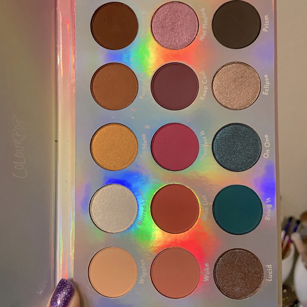 Colourpop Chasing Rainbows palette.